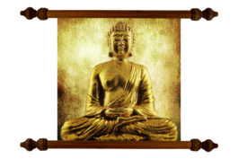 Tablou TANKA Buddha Gold